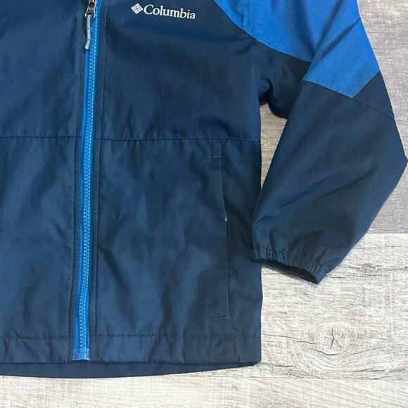 Columbia Boys Endless Explorer Jacket XXS 4-5 Hooded Light Warmth Waterproof - Picture 2 of 8